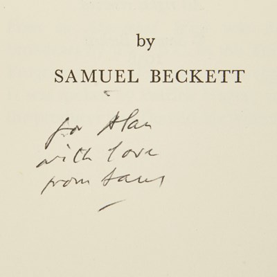 Lot 41 - Samuel Beckett's From an Abandoned Work, inscribed