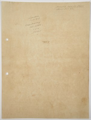 Lot 45 - Corrected manuscript of "Not I" presented to Barney Rosset of the Grove Press