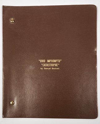 Lot 46 - Inscribed script of Beckett's "Ohio Impromptu" and "Catastrophe"