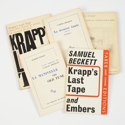 Lot 68 - Five Samuel Beckett titles, three in the original French, each inscribed