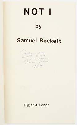 Lot 48 - Eight works inscribed to Alan Schneider by Samuel Beckett