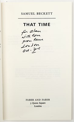 Lot 48 - Eight works inscribed to Alan Schneider by Samuel Beckett