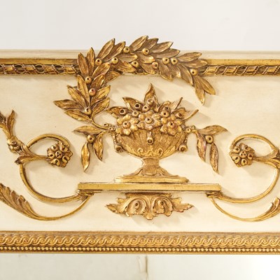 Lot 160 - Italian Painted and Parcel Gilt Mirror