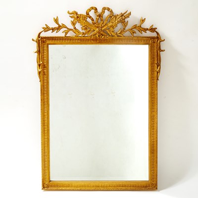 Lot 381 - Louis XVI Style Giltwood Mirror