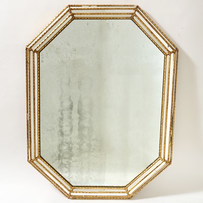 Lot 409 - Regency Style Octagonal Giltwood Mirror