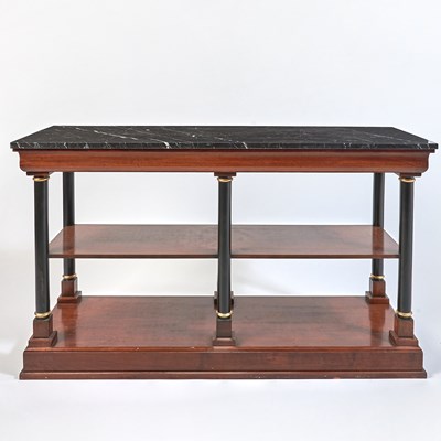 Lot 372 - Empire Style Part Ebonized Console Table