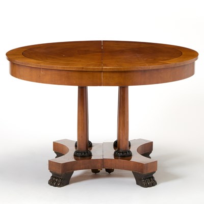 Lot 368 - Biedermeier Style Walnut Dining Table