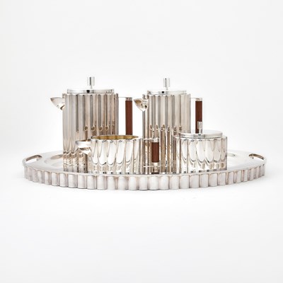 Lot 358 - Italian Silver Tea and Coffee Service