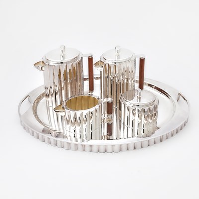 Lot 358 - Italian Silver Tea and Coffee Service