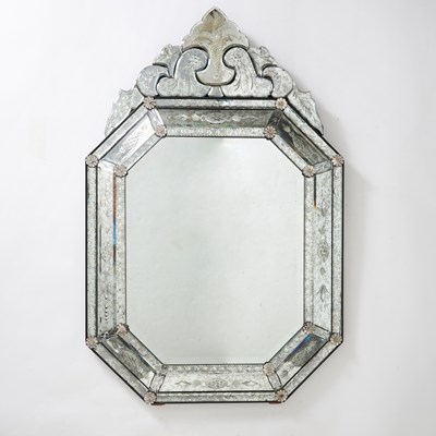 Lot 308 - Venetian Etched Glass Mirror