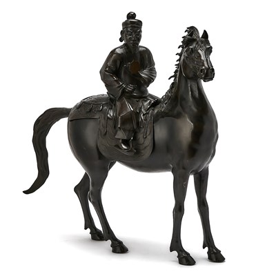 Lot 138 - Japanese Cast Bronze Figural Censer