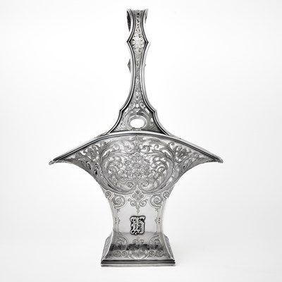 Lot 231 - Gorham Sterling Silver Large Bridal Basket Centerpiece