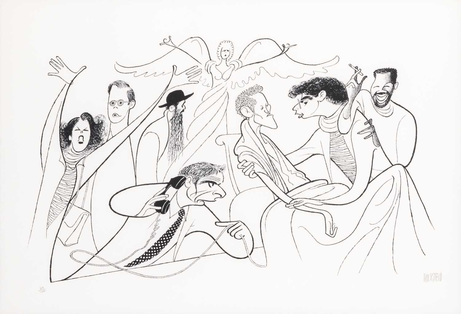 Lot 26 - Al Hirschfeld depicts Angels in America, 1993