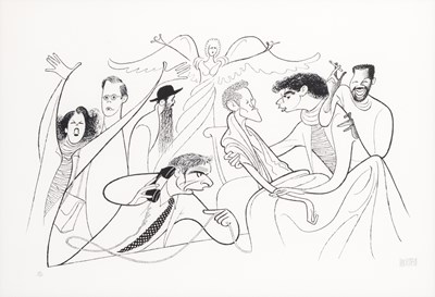 Lot 26 - Al Hirschfeld depicts Angels in America, 1993