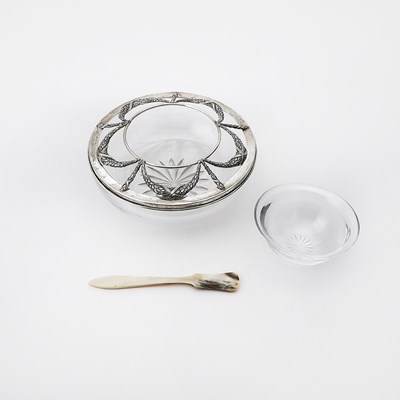 Lot 3165 - Modern Fabergé Sterling Silver and Glass Caviar Bowl