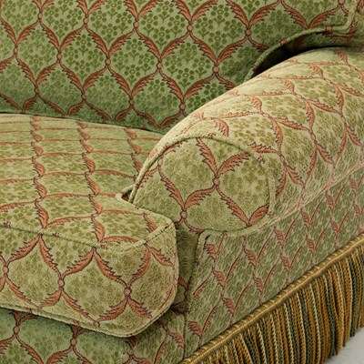 Lot 155 - Pair of Green Upholstered Club Chairs