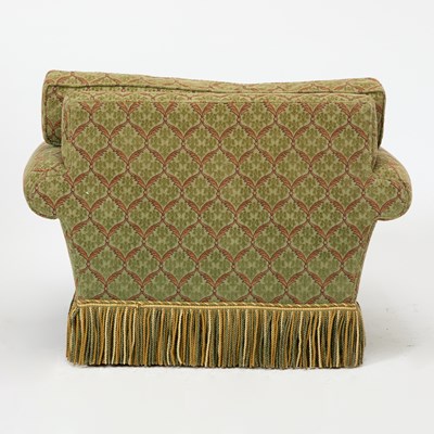 Lot 155 - Pair of Green Upholstered Club Chairs