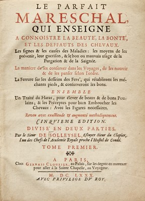 Lot 23 - A nice copy of an authoritative work on horses