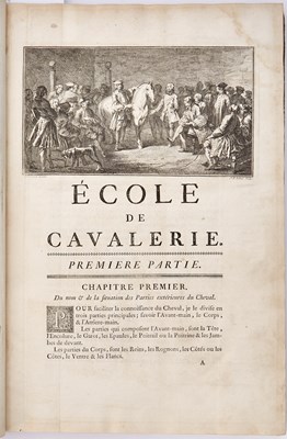 Lot 85 - The Ecole de cavalerie of De La Gueriniere