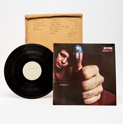 Lot 14 - Don McLean's personal test pressing of American Pie before mass production, gifted in 1971