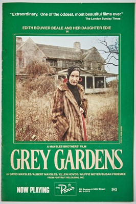 Lot 1 - The rare original Paris Theatre program from the first screenings of Grey Gardens