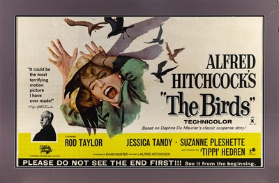Lot 149 - The very large and uncommon British Quad for Hitchcock's The Birds
