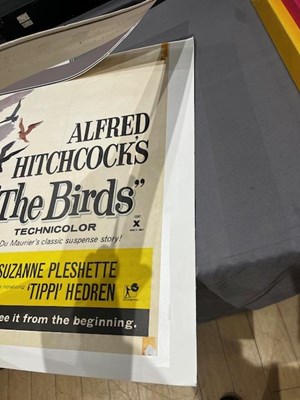 Lot 149 - The very large and uncommon British Quad for Hitchcock's The Birds