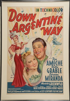 Lot 166 - Down Argentine Way film poster