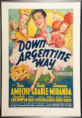 Lot 165 - Down Argentine Way film poster