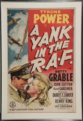 Lot 168 - A poster for A Yank in the RAF