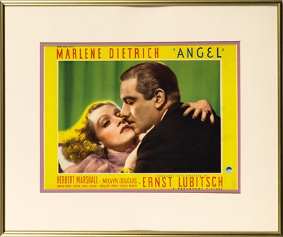 Lot 157 - Lobby card depicting Marlene Dietrich and in Ernst Lubitsch's Angel