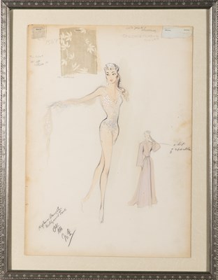 Lot 71 - Bathing suit design for Esther Williams in Million Dollar Mermaid