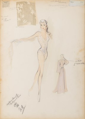 Lot 71 - Bathing suit design for Esther Williams in Million Dollar Mermaid