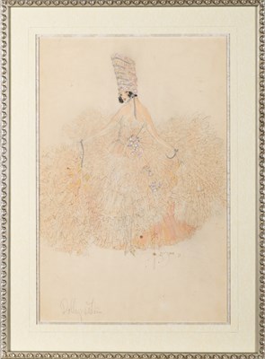 Lot 70 - Costume design for the Dolly Sisters in the Ziegfeld Follies of 1922.