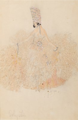 Lot 70 - Costume design for the Dolly Sisters in the Ziegfeld Follies of 1922.