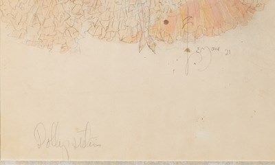 Lot 70 - Costume design for the Dolly Sisters in the Ziegfeld Follies of 1922.