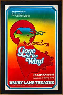 Lot 184 - Gone With The Wind film poster