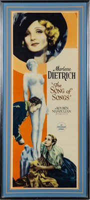 Lot 155 - Rare insert depicting Marlene Dietrich in The Song of Songs