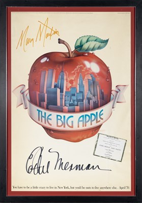 Lot 63 - Mary Martin and Ethel Merman signed Big Apple poster