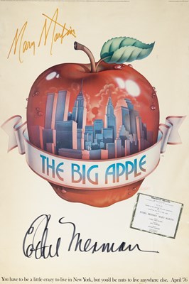 Lot 63 - Mary Martin and Ethel Merman signed Big Apple poster