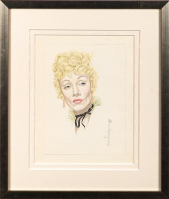 Lot 154 - An original portrait of Marlene Dietrich