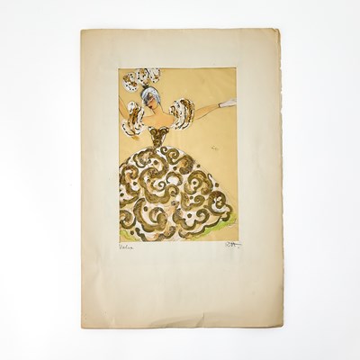 Lot 143 - Original costume design by Rene Hubert