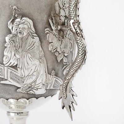 Lot 169 - Japanese Export Silver Covered Two-Handled Cup
