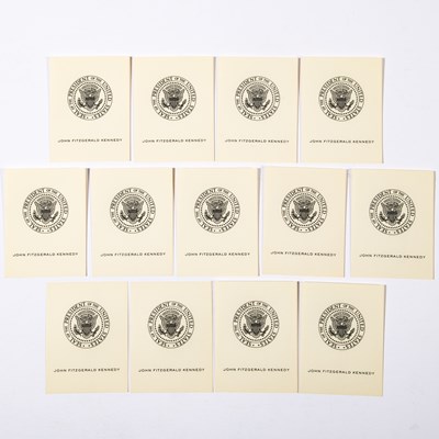 Lot 268 - A dozen copies of JFKs bookplate