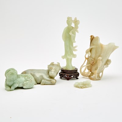 Lot 49 - A Group of Chinese Jade Carvings