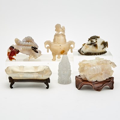 Lot 78 - A Group of Chinese Agate Carvings