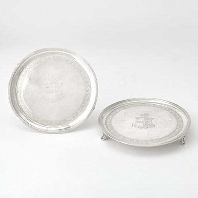 Lot 97 - Pair of George III Sterling Silver Salvers
