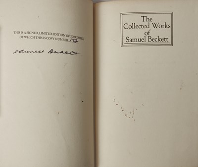 Lot 66 - A rare set of Samuel Beckett's Collected Works, signed in Waiting for Godot