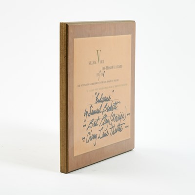 Lot 37 - The Village Voice Off-Broadway Best Foreign Play Award Presented for Samuel Beckett's Endgame