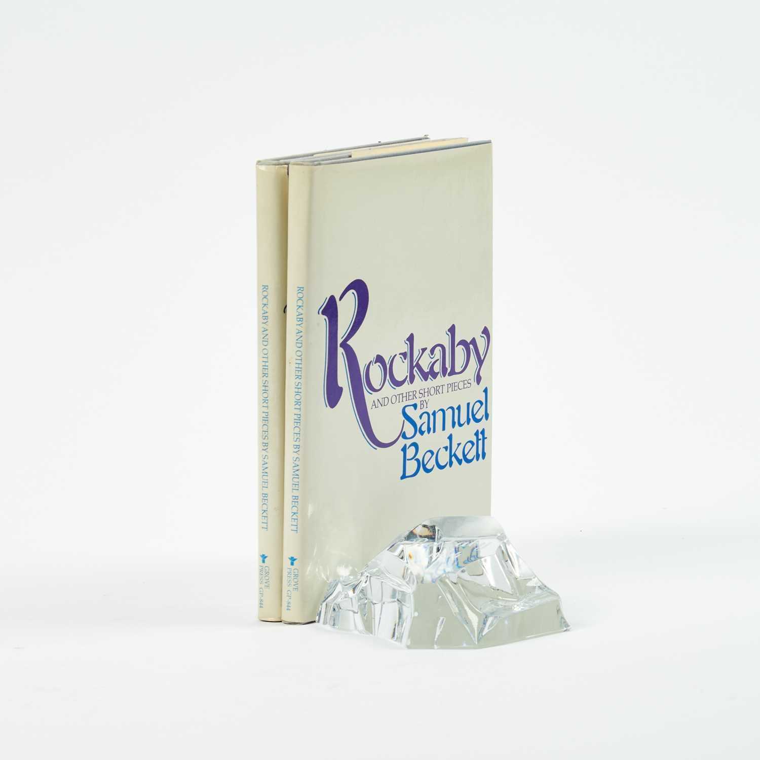Lot 53 - Two first editions of Rockaby signed by Beckett's muse Billy Whitelaw, with a rock form cast gift
